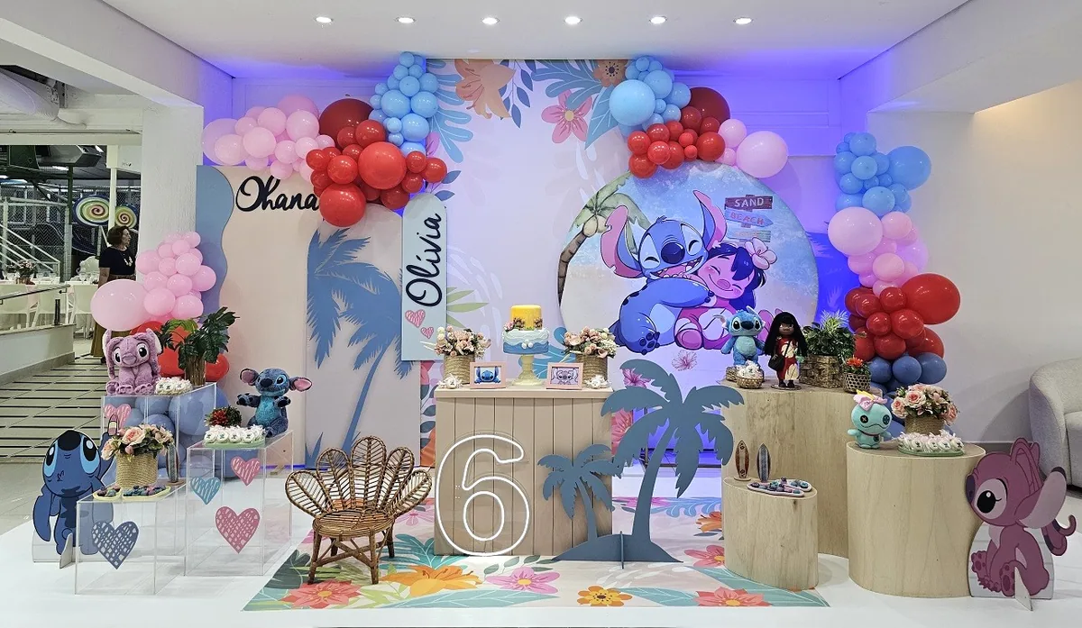 Decoração Stitch Tropical